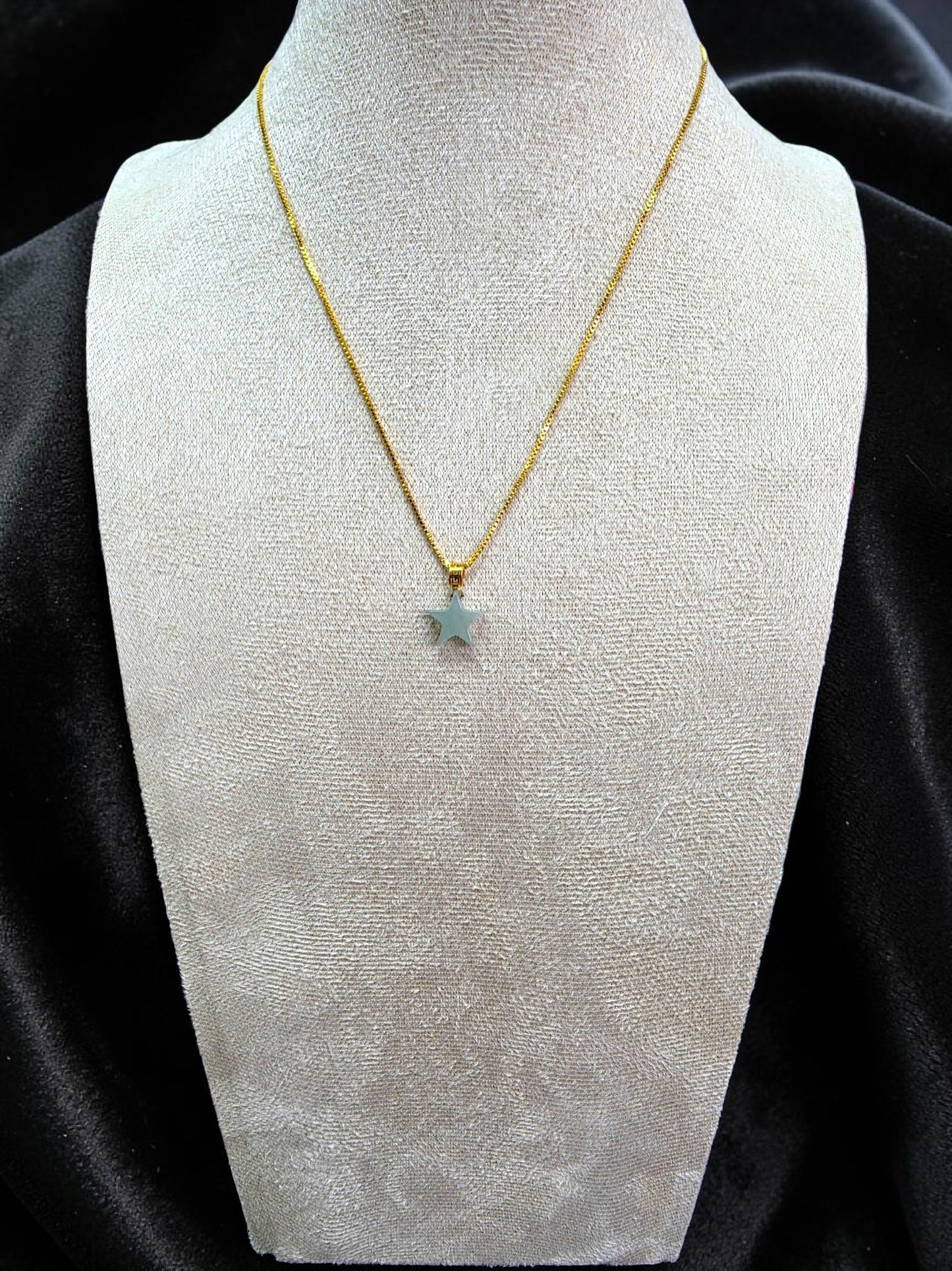 Daisen Star Icy Green Burmese A-Jadeite Charm Pendant (with 18K Yellow Gold)- Certified