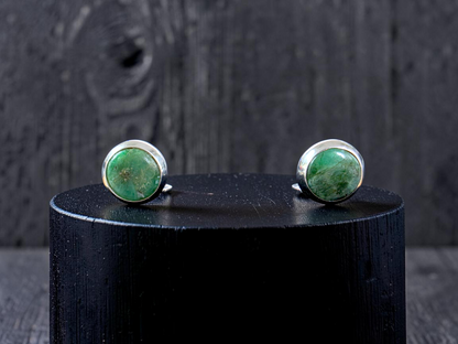 Westminster Emerald Smart Button Cover Pair (with Sterling Silver 925)