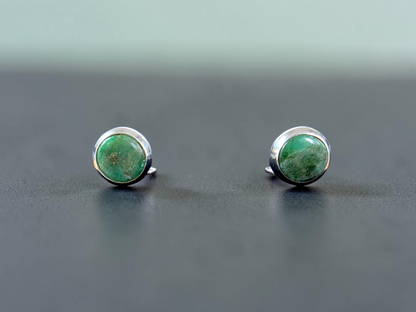 Westminster Emerald Smart Button Cover Pair (with Sterling Silver 925)