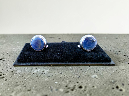 Westminster Sapphire Smart Button Cover Pair (with Sterling Silver 925)