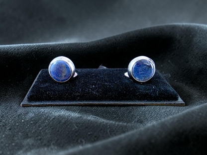 Westminster Sapphire Smart Button Cover Pair (with Sterling Silver 925)