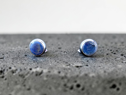 Westminster Sapphire Smart Button Cover Pair (with Sterling Silver 925)