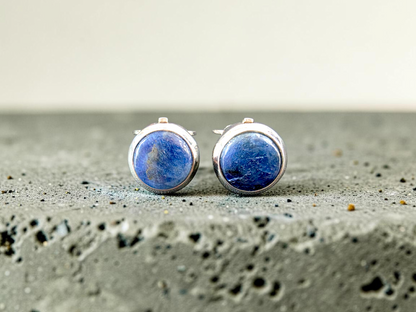Westminster Sapphire Smart Button Cover Pair (with Sterling Silver 925)