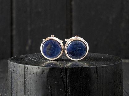 Westminster Sapphire Smart Button Cover Pair (with Sterling Silver 925)