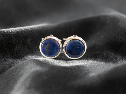 Westminster Sapphire Smart Button Cover Pair (with Sterling Silver 925)