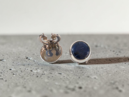 Westminster Sapphire Smart Button Cover Pair (with Sterling Silver 925)