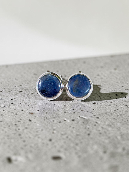 Westminster Sapphire Smart Button Cover Pair (with Sterling Silver 925)