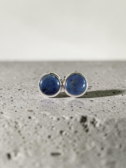 Westminster Sapphire Smart Button Cover Pair (with Sterling Silver 925)