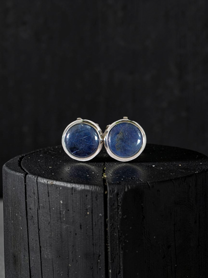 Westminster Sapphire Smart Button Cover Pair (with Sterling Silver 925)