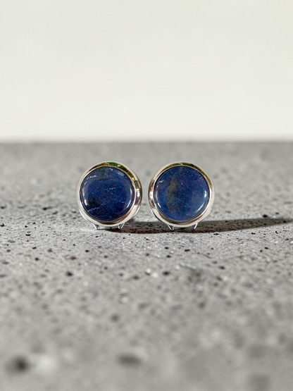Westminster Sapphire Smart Button Cover Pair (with Sterling Silver 925)