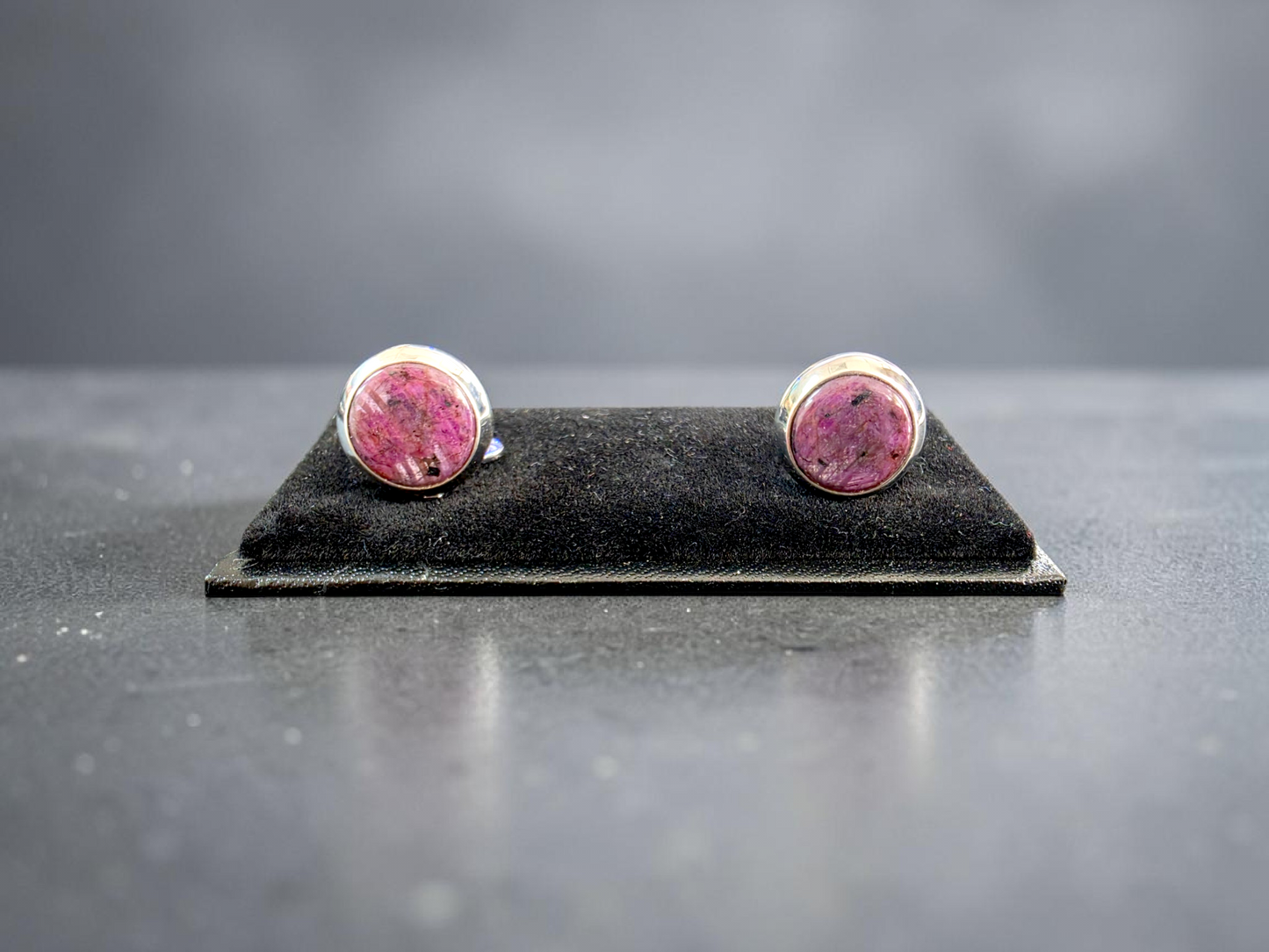 Westminster Ruby Smart Button Cover Pair (with Sterling Silver 925)