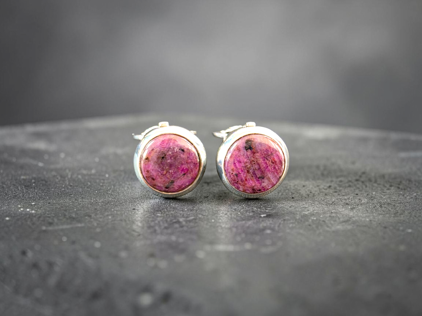 Westminster Ruby Smart Button Cover Pair (with Sterling Silver 925)