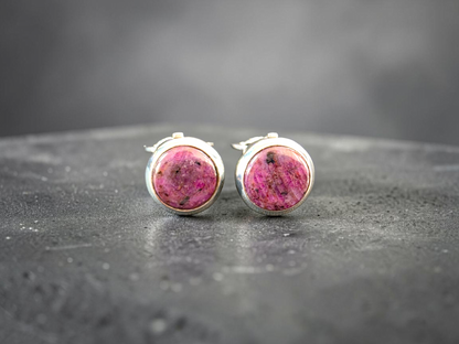 Westminster Ruby Smart Button Cover Pair (with Sterling Silver 925)