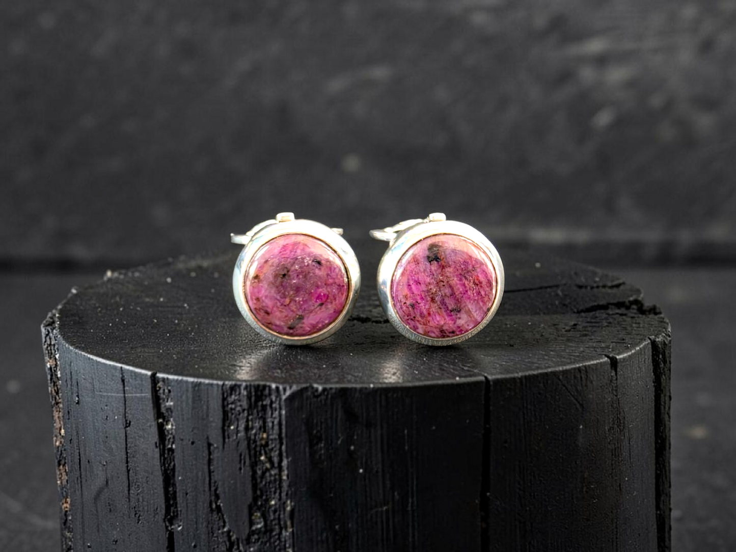Westminster Ruby Smart Button Cover Pair (with Sterling Silver 925)