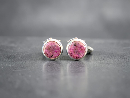 Westminster Ruby Smart Button Cover Pair (with Sterling Silver 925)
