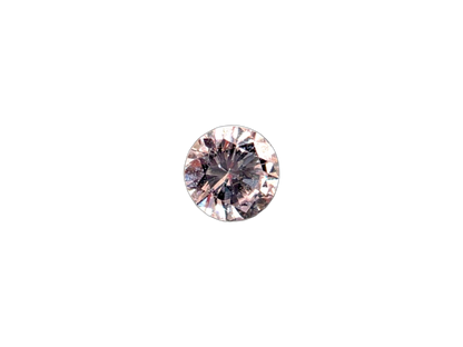 Natural 0.139 cts. Very Light Pink VS2 Round Brilliant Diamond Loose Stone - Certified - LS48