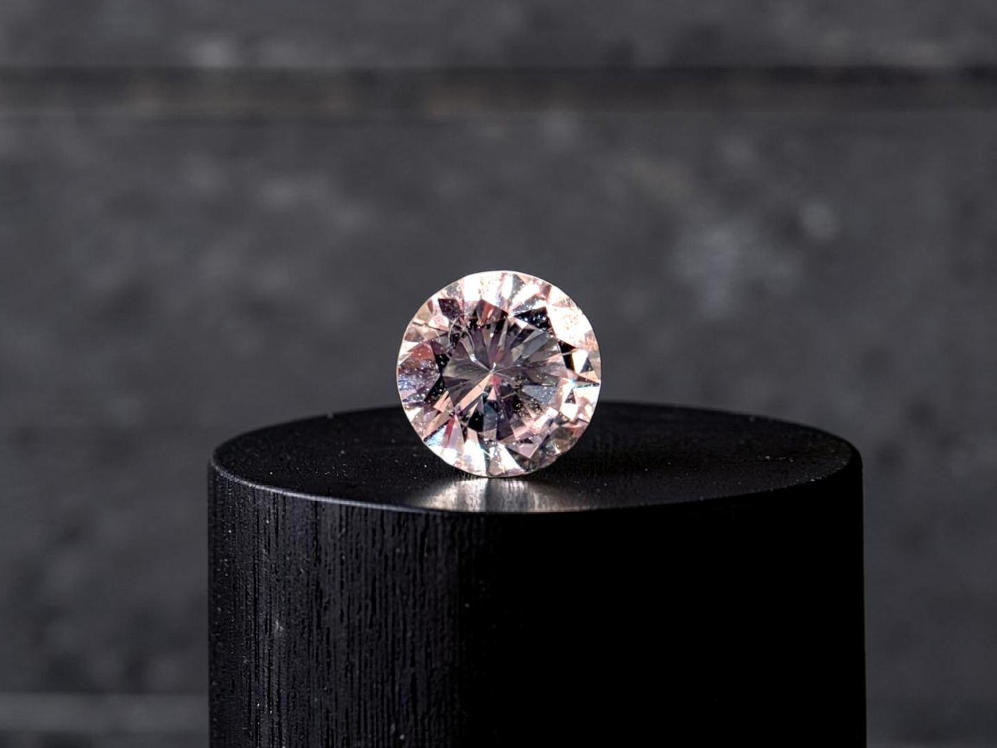 Natural 0.139 cts. Very Light Pink VS2 Round Brilliant Diamond Loose Stone - Certified - LS48