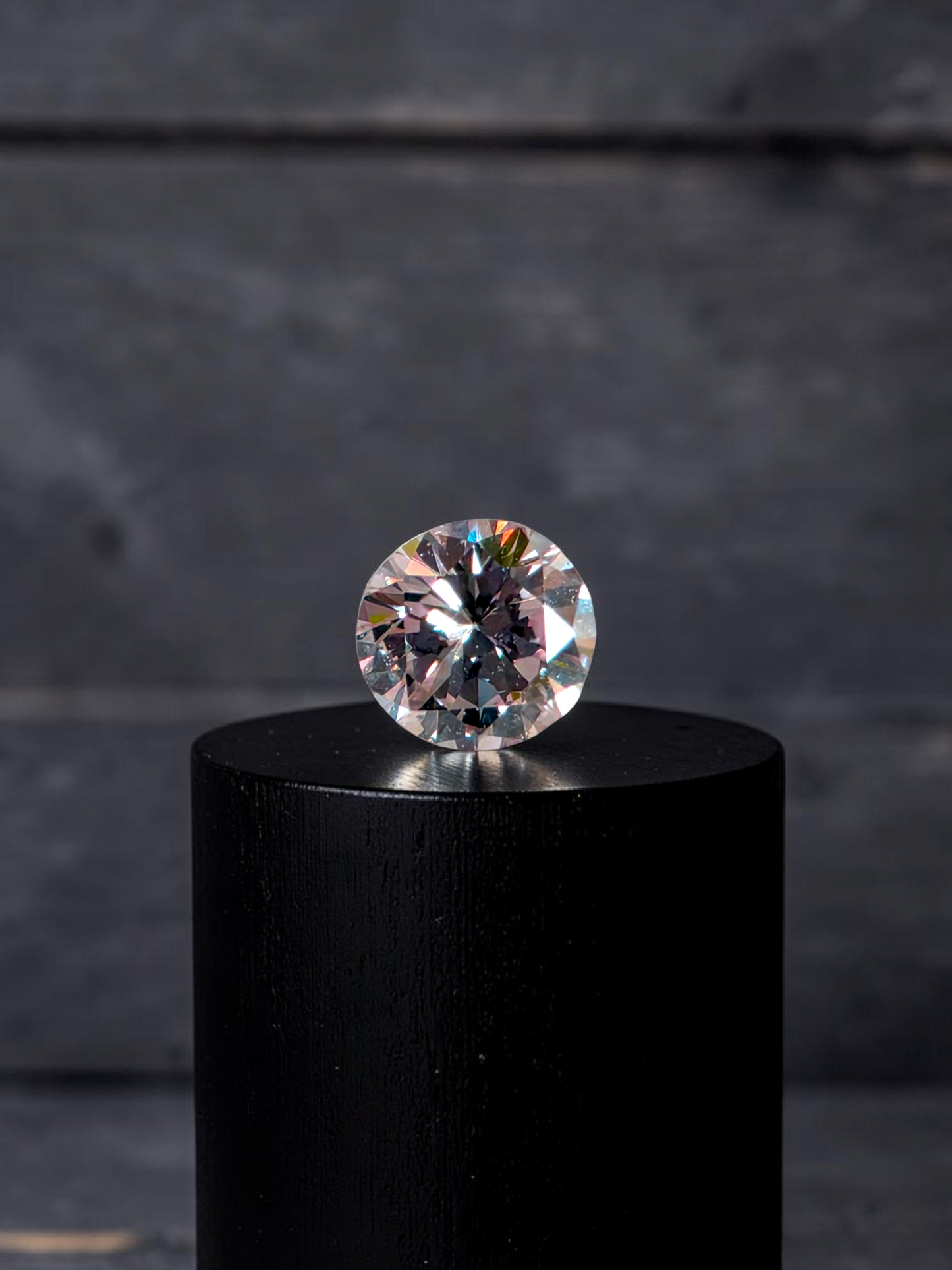 Natural 0.139 cts. Very Light Pink VS2 Round Brilliant Diamond Loose Stone - Certified - LS48