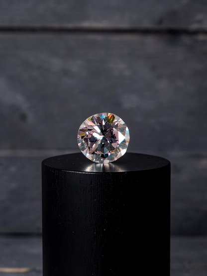 Natural 0.139 cts. Very Light Pink VS2 Round Brilliant Diamond Loose Stone - Certified - LS48