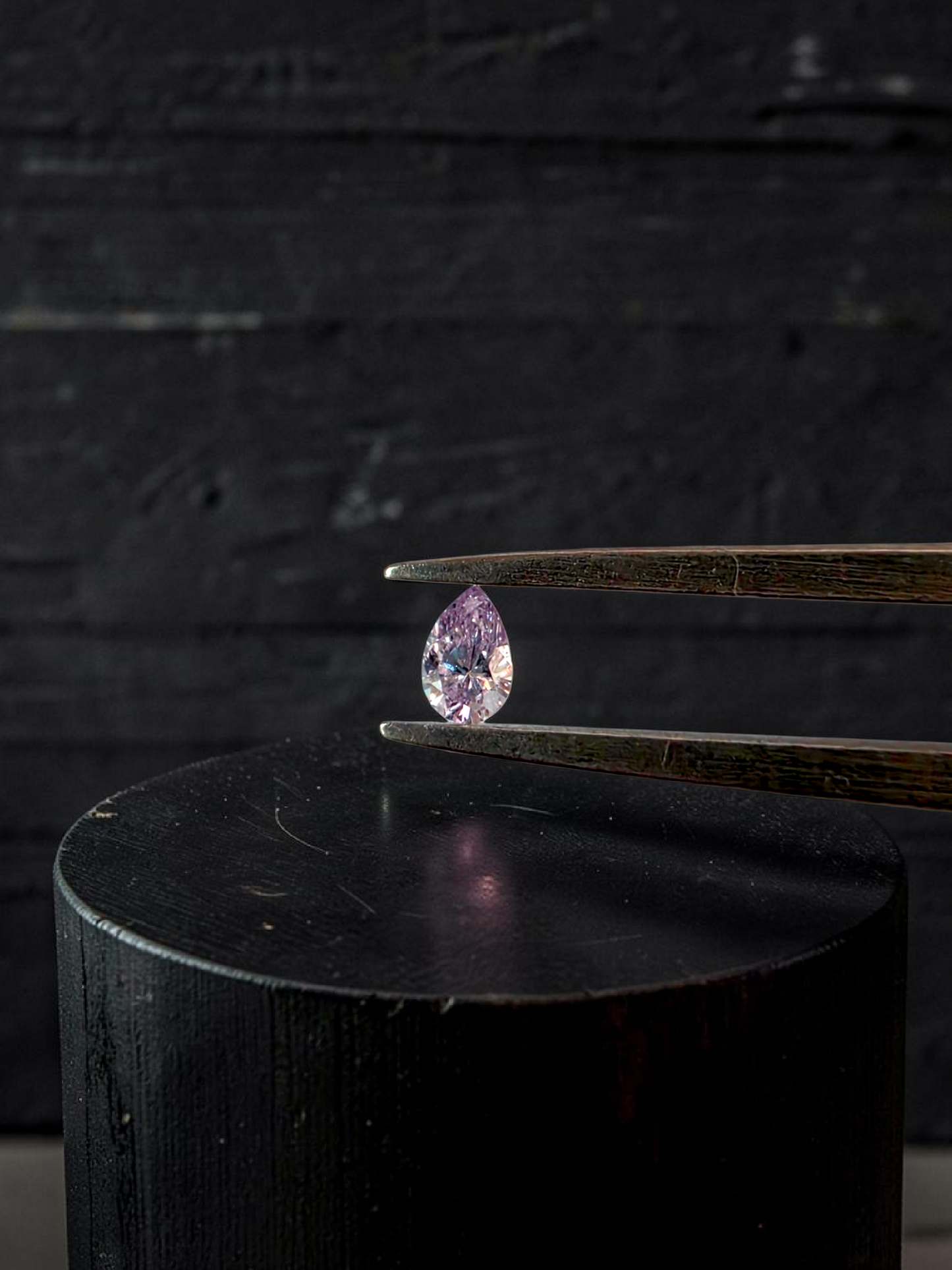 Natural 0.101 cts. Fancy Light Pink VVS2 Pear Shape Diamond Loose Stone - Certified - LS49