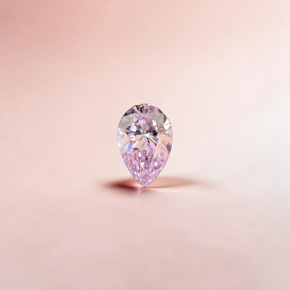 Natural 0.101 cts. Fancy Light Pink VVS2 Pear Shape Diamond Loose Stone - Certified - LS49