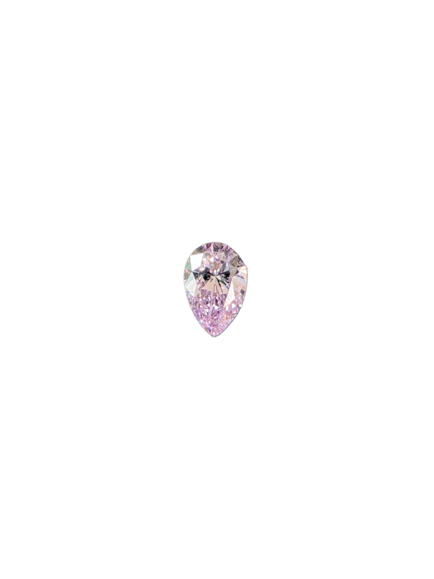 Natural 0.101 cts. Fancy Light Pink VVS2 Pear Shape Diamond Loose Stone - Certified - LS49
