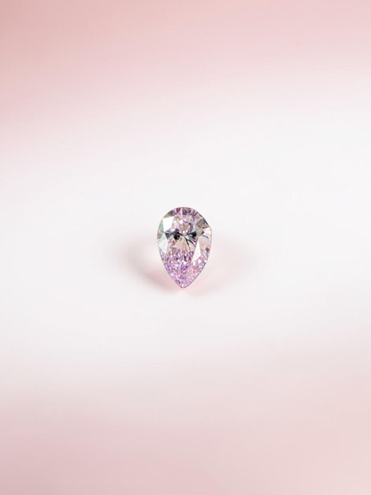 Natural 0.101 cts. Fancy Light Pink VVS2 Pear Shape Diamond Loose Stone - Certified - LS49