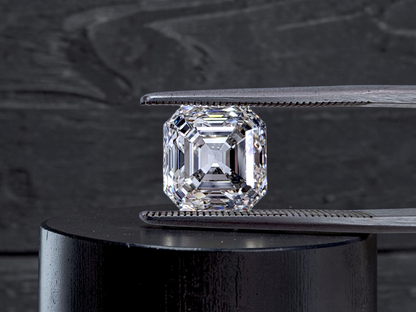Natural 4.02 cts. I VVS2 Ex Vg N Square Emerald (Asscher) Shaped Diamond Loose Stone - GIA Certified - LS51