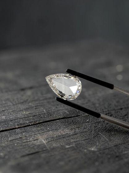 Natural 5.03 cts. J SI1 Gd Fr St. Pear (Rose Cut) Shaped Diamond Loose Stone - GIA Certified - LS52