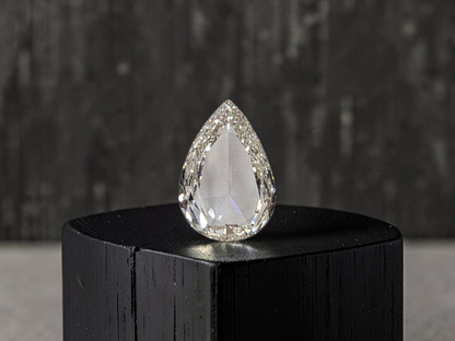 Natural 5.03 cts. J SI1 Gd Fr St. Pear (Rose Cut) Shaped Diamond Loose Stone - GIA Certified - LS52