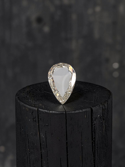 Natural 5.03 cts. J SI1 Gd Fr St. Pear (Rose Cut) Shaped Diamond Loose Stone - GIA Certified - LS52