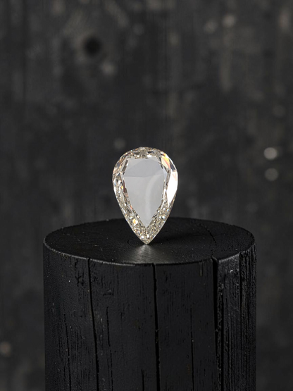 Natural 5.03 cts. J SI1 Gd Fr St. Pear (Rose Cut) Shaped Diamond Loose Stone - GIA Certified - LS52
