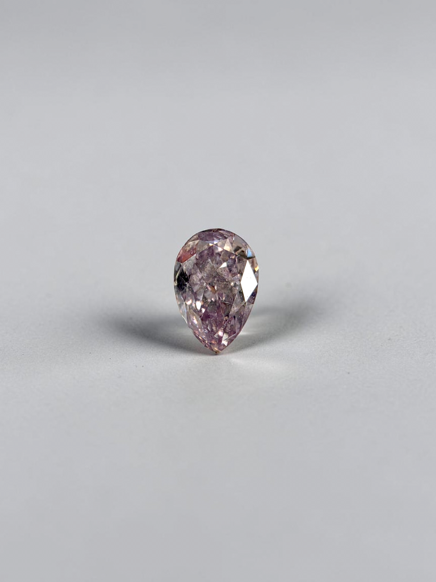 Natural 0.28 cts. Fancy Pink-Purple I1 Vg Gd N Pear Shape Diamond Loose Stone - GIA Certified - LS54