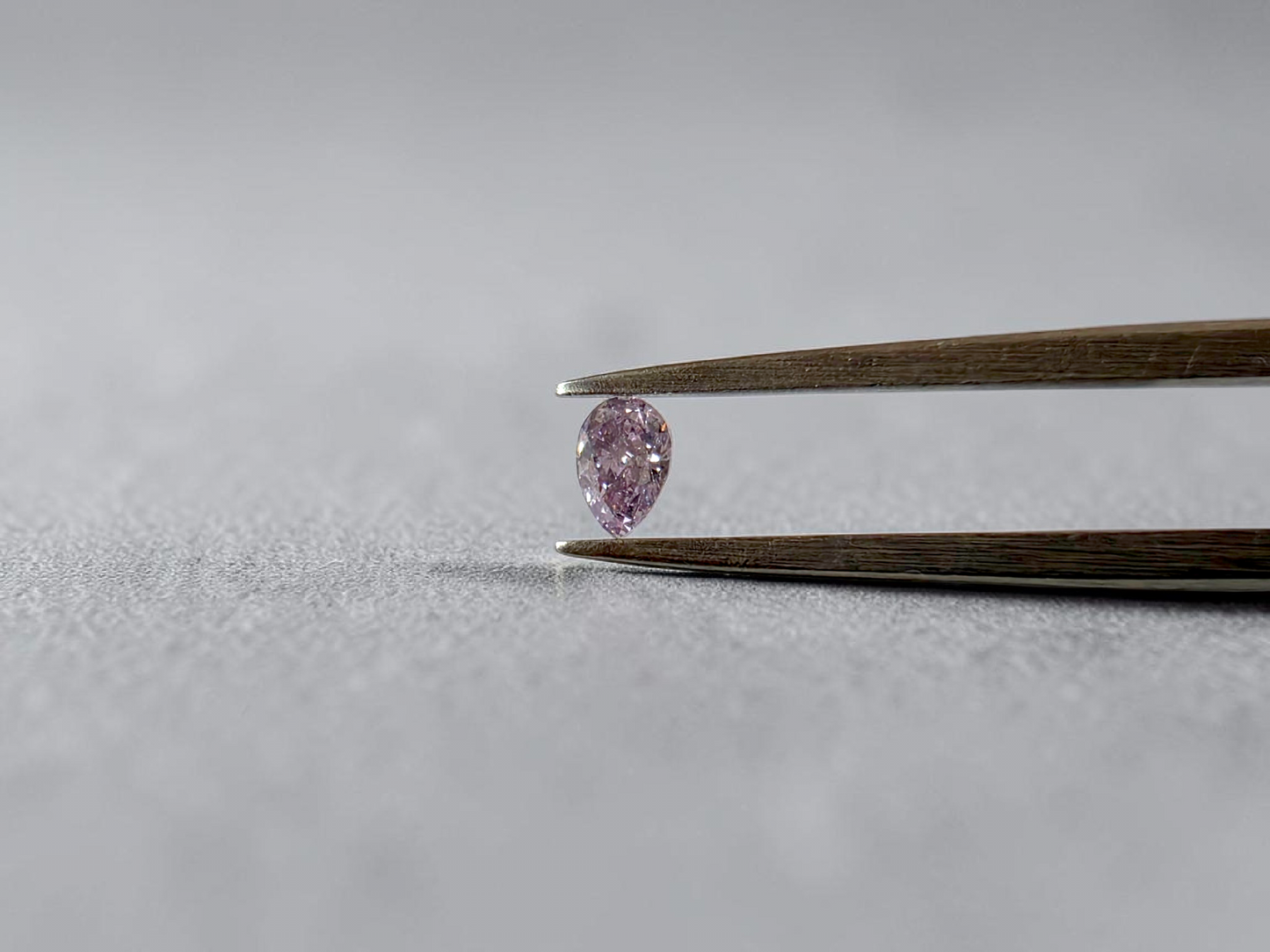 Natural 0.28 cts. Fancy Pink-Purple I1 Vg Gd N Pear Shape Diamond Loose Stone - GIA Certified - LS54
