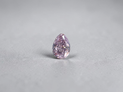 Natural 0.28 cts. Fancy Pink-Purple I1 Vg Gd N Pear Shape Diamond Loose Stone - GIA Certified - LS54