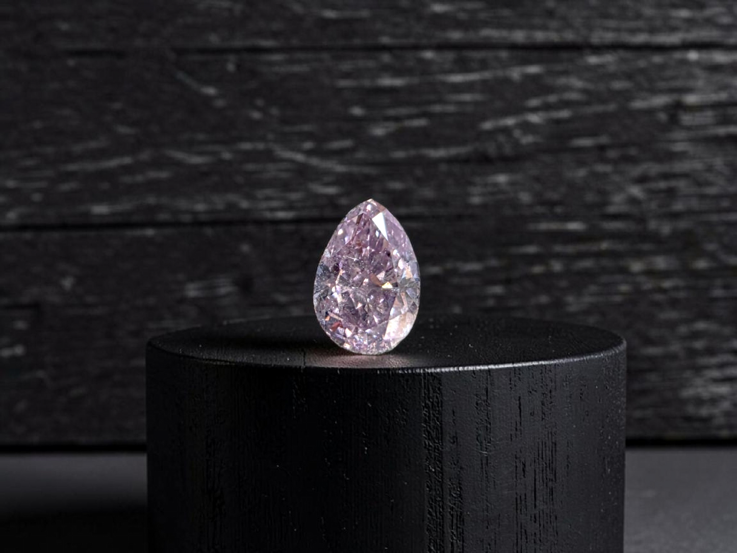 Natural 0.28 cts. Fancy Pink-Purple I1 Vg Gd N Pear Shape Diamond Loose Stone - GIA Certified - LS54
