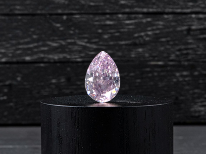 Natural 0.28 cts. Fancy Pink-Purple I1 Vg Gd N Pear Shape Diamond Loose Stone - GIA Certified - LS54