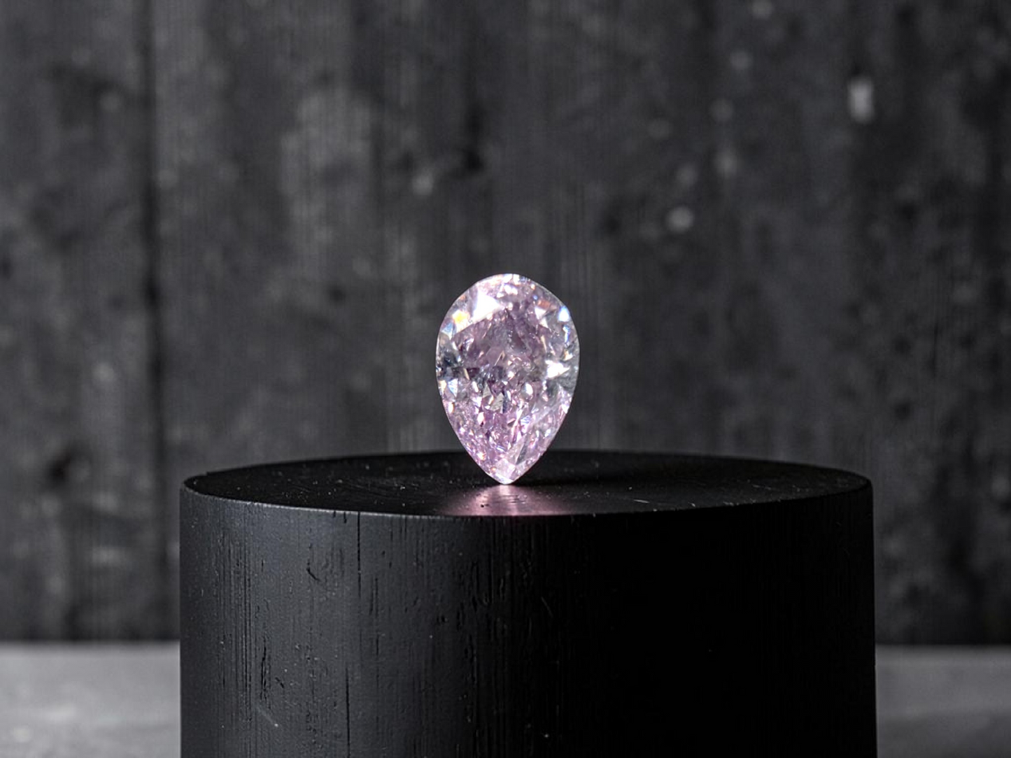 Natural 0.28 cts. Fancy Pink-Purple I1 Vg Gd N Pear Shape Diamond Loose Stone - GIA Certified - LS54