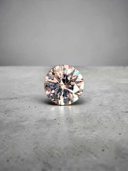 Natural 0.51 cts. Very Light Pink SI2 Vg Ex N Round Brilliant Diamond Loose Stone - GIA Certified - LS55