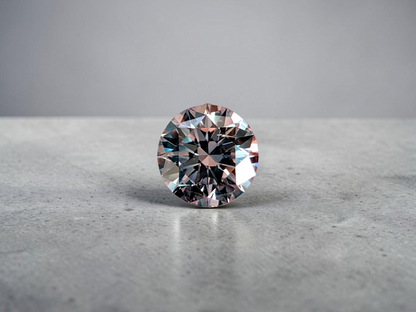 Natural 0.51 cts. Very Light Pink SI2 Vg Ex N Round Brilliant Diamond Loose Stone - GIA Certified - LS55