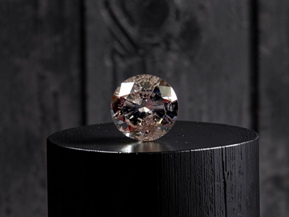 Natural 1.51 cts. Light Pinkish Brown Round Brilliant Diamond Loose Stone - GIA Certified - LS57