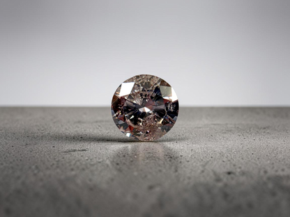 Natural 1.51 cts. Light Pinkish Brown Round Brilliant Diamond Loose Stone - GIA Certified - LS57
