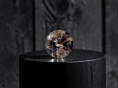Natural 1.51 cts. Light Pinkish Brown Round Brilliant Diamond Loose Stone - GIA Certified - LS57