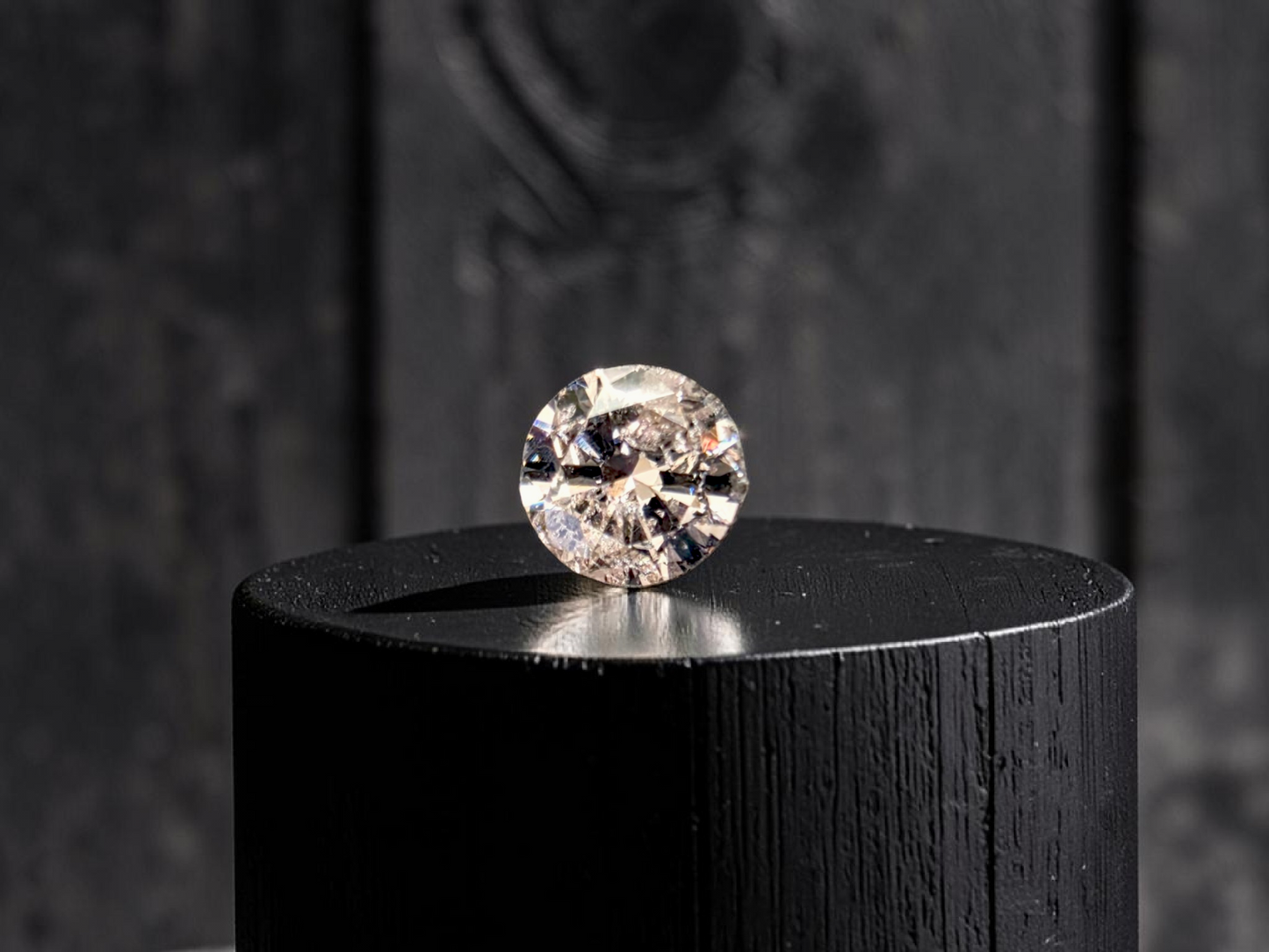 Natural 1.51 cts. Light Pinkish Brown Round Brilliant Diamond Loose Stone - GIA Certified - LS57