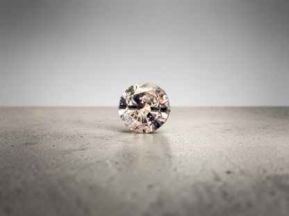 Natural 1.51 cts. Light Pinkish Brown Round Brilliant Diamond Loose Stone - GIA Certified - LS57