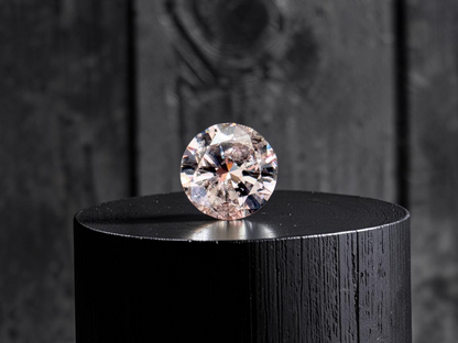 Natural 1.51 cts. Light Pinkish Brown Round Brilliant Diamond Loose Stone - GIA Certified - LS57
