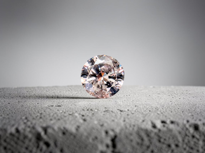 Natural 1.51 cts. Light Pinkish Brown Round Brilliant Diamond Loose Stone - GIA Certified - LS57