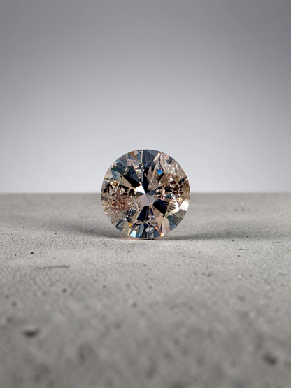 Natural 1.51 cts. Light Pinkish Brown Round Brilliant Diamond Loose Stone - GIA Certified - LS57