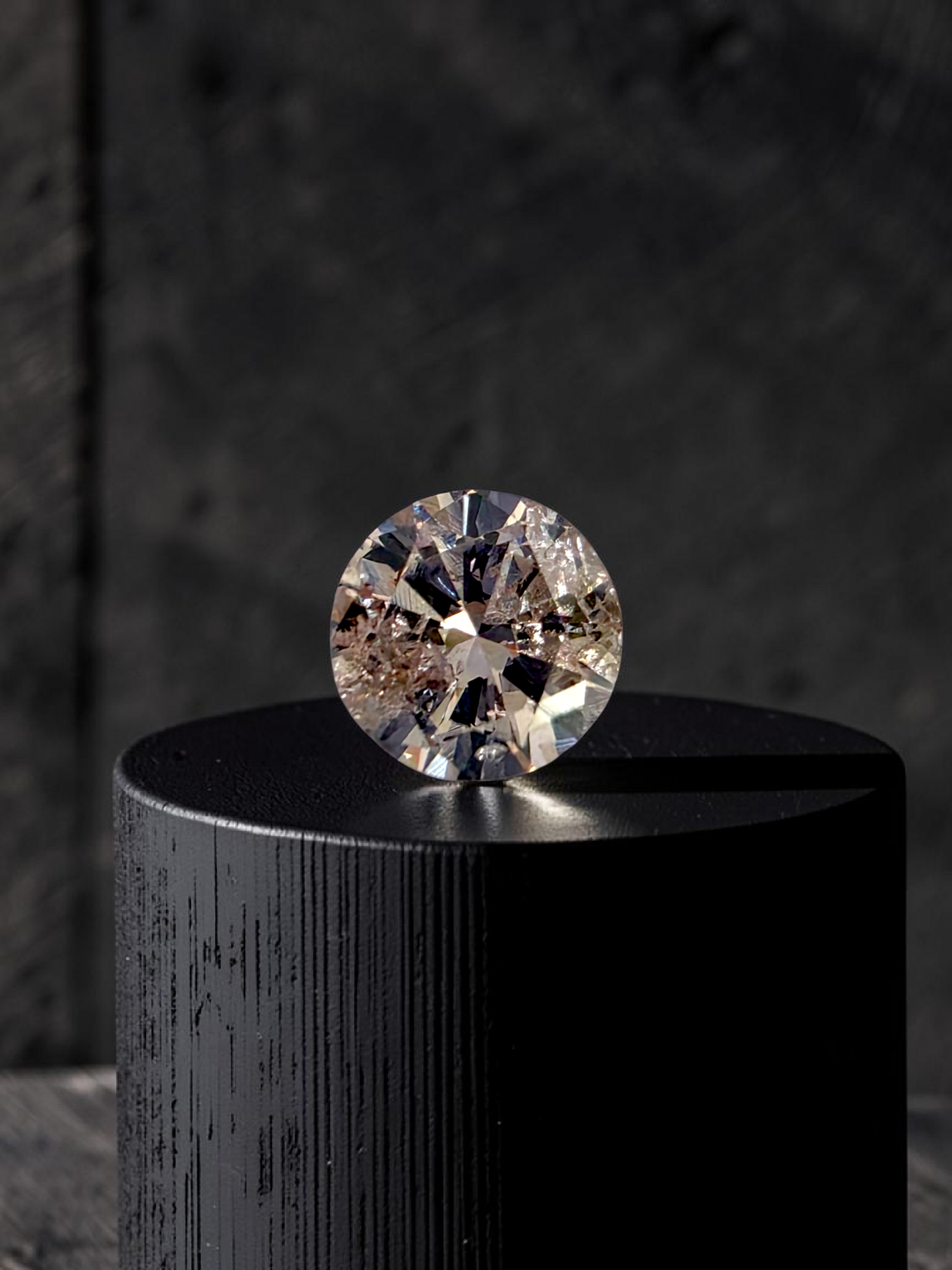 Natural 1.51 cts. Light Pinkish Brown Round Brilliant Diamond Loose Stone - GIA Certified - LS57