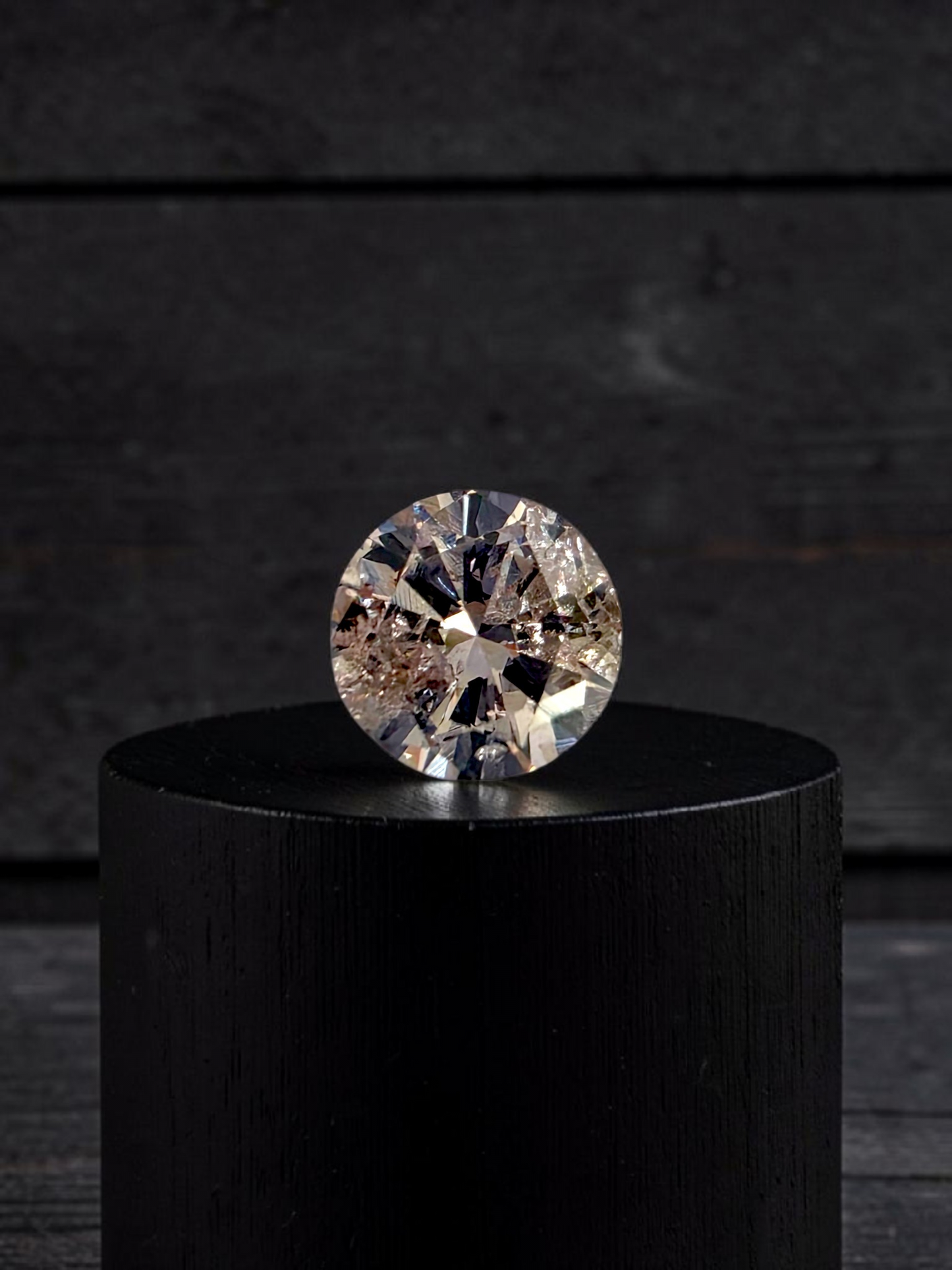 Natural 1.51 cts. Light Pinkish Brown Round Brilliant Diamond Loose Stone - GIA Certified - LS57